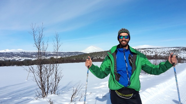 Richard et le massif de Rondane en arrière plan