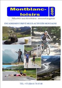 Activités été mont blanc loisirs encadrer par un moniteur