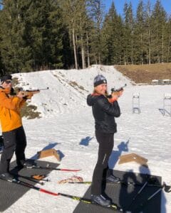 biathlon pour groupe chamonix